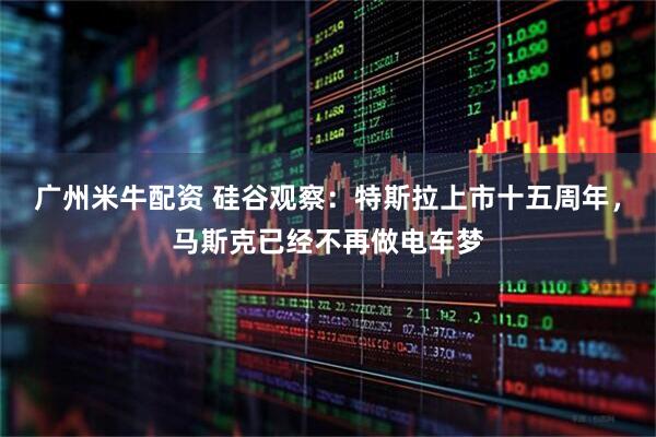 广州米牛配资 硅谷观察：特斯拉上市十五周年，马斯克已经不再做电车梦